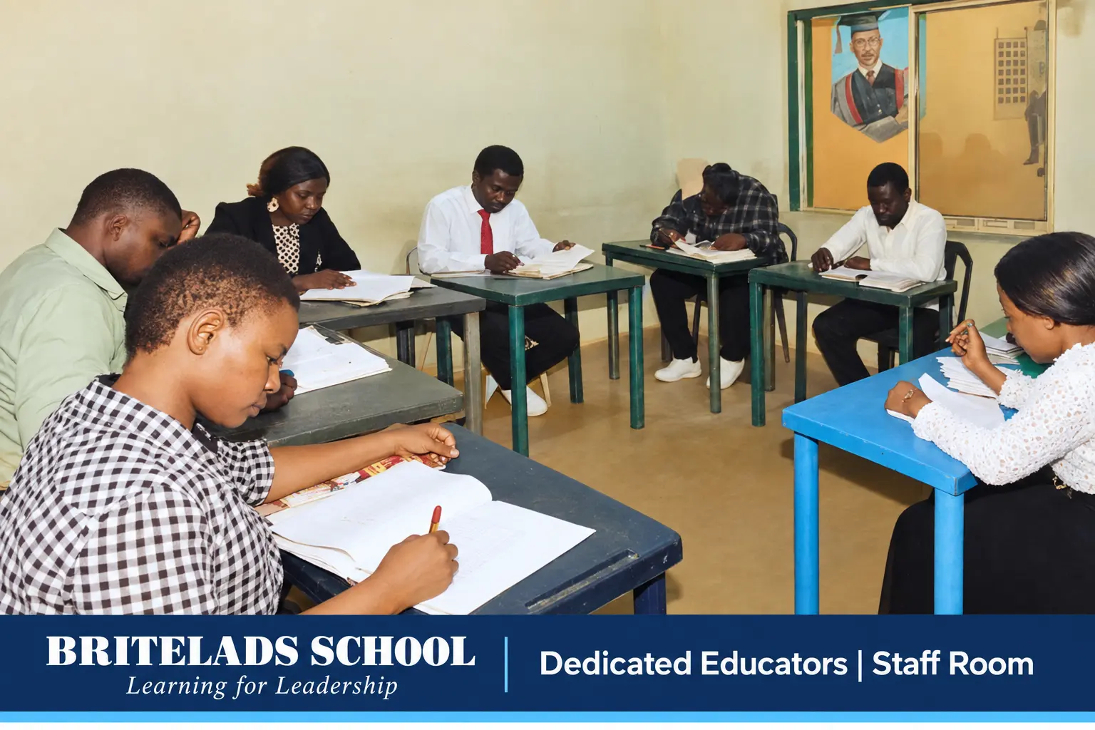 Britelads School teaching staff working together
